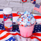 4Th Of July Sprinkles, Patriotic Sprinkles For Cupcakes, Metallic Sliver Star Red Blue Sprinkles For Cake Decorating Cupcakes Ic