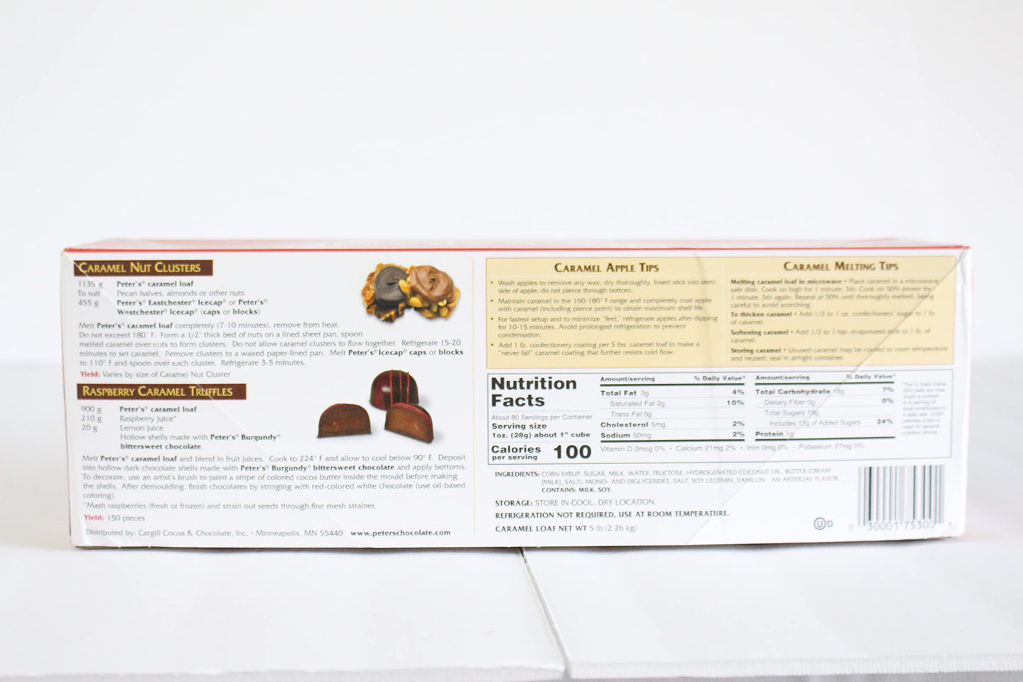 Peters Caramel Block by Kauffman Orchards For Caramel Apples and Candy Making  5 Lb.