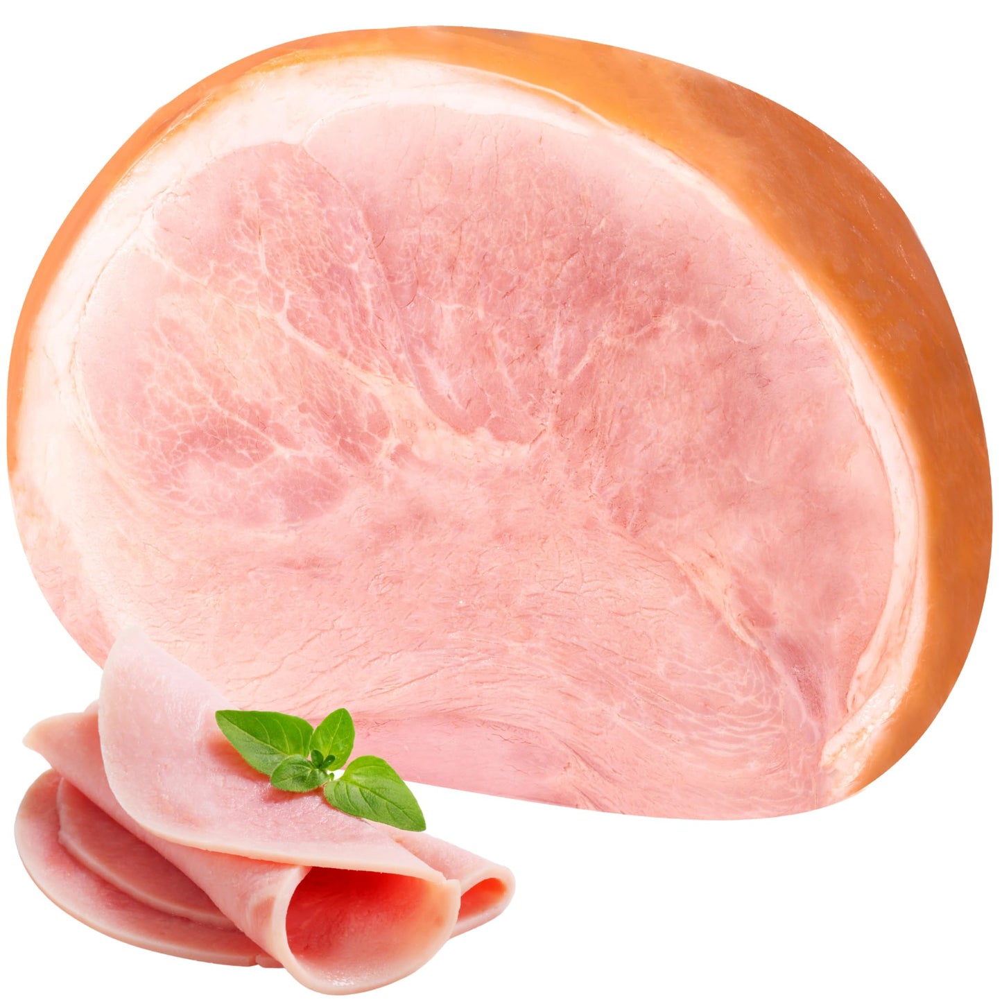 MARTELLI Half Cut Cooked Ham - 10 lbs Italian Prosciutto Cotto, Gluten-Free, Dairy-Free