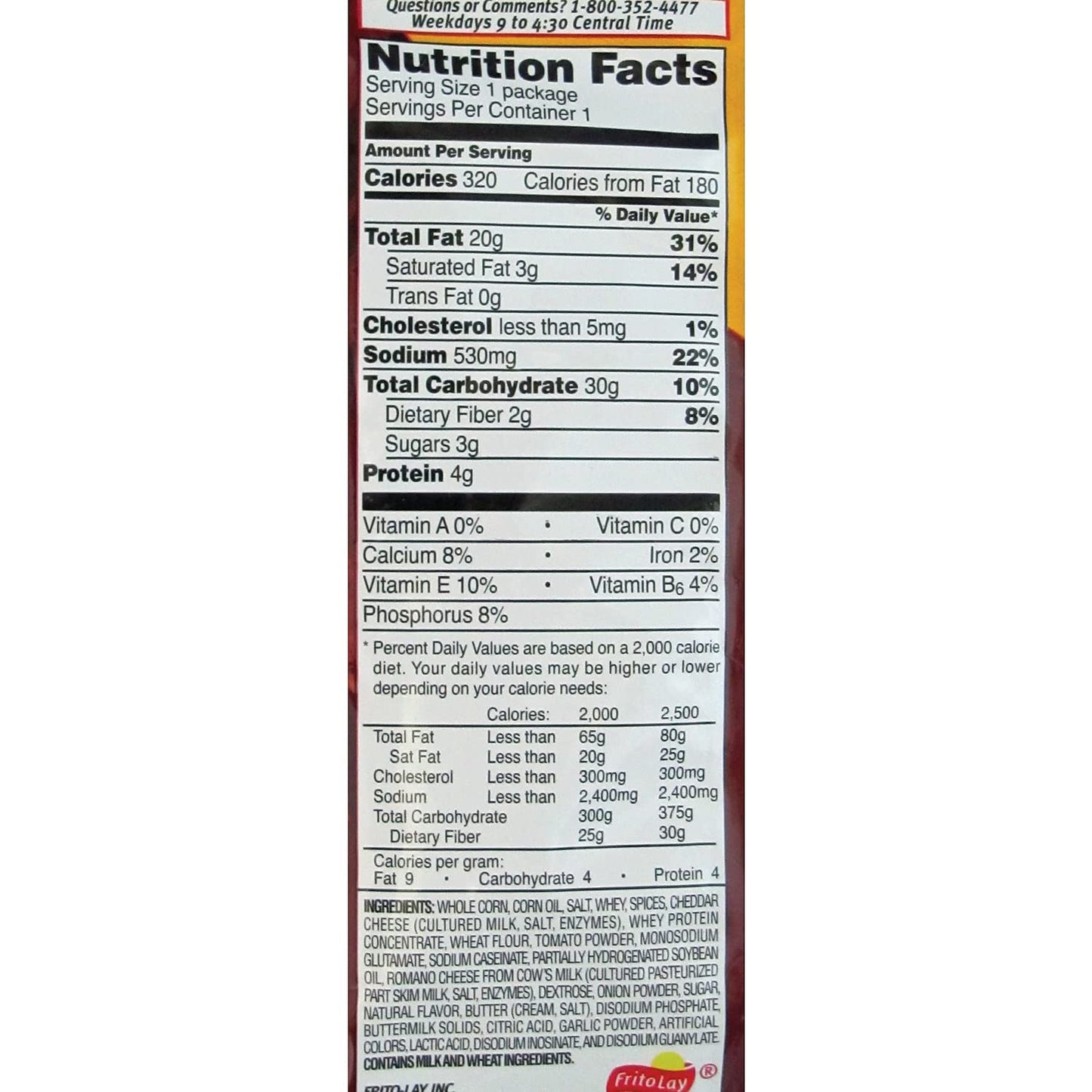 Fritos Corn Chips, Chili Cheese, 2-Ounce Large Single Serve Bags (Pack of 64)