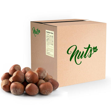 NUTS U.S. Oregon Hazelnuts In Shell - Whole, Raw, Unsalted, Non-GMO, 12 LB Box