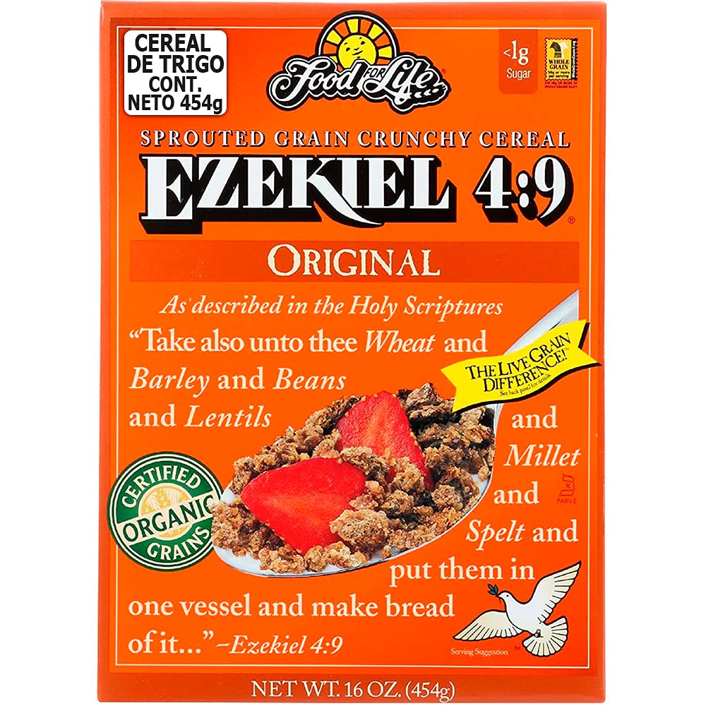 Food For Life, Ezekiel 4:9 Organic Sprouted Grain Cereal, Original, 16 oz