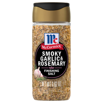 McCormick Finishing Salt, Smoky Garlic & Rosemary, 3.62 oz, Perfect for Roasted Veggies, Chicken, Pork, and More