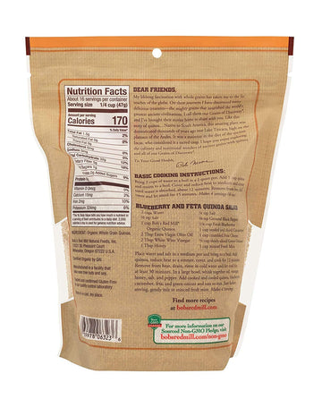 Bob'S Red Mill Organic White Quinoa, 26 Ounce (Pack Of 2)