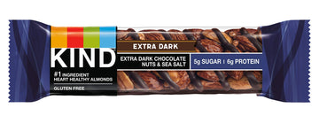 Kind Nut Bars, Extra Dark Chocolate Nuts And Sea Salt, 1.4 Ounce, 12 Count, Gluten Free, 5G Sugar, 6G Protein
