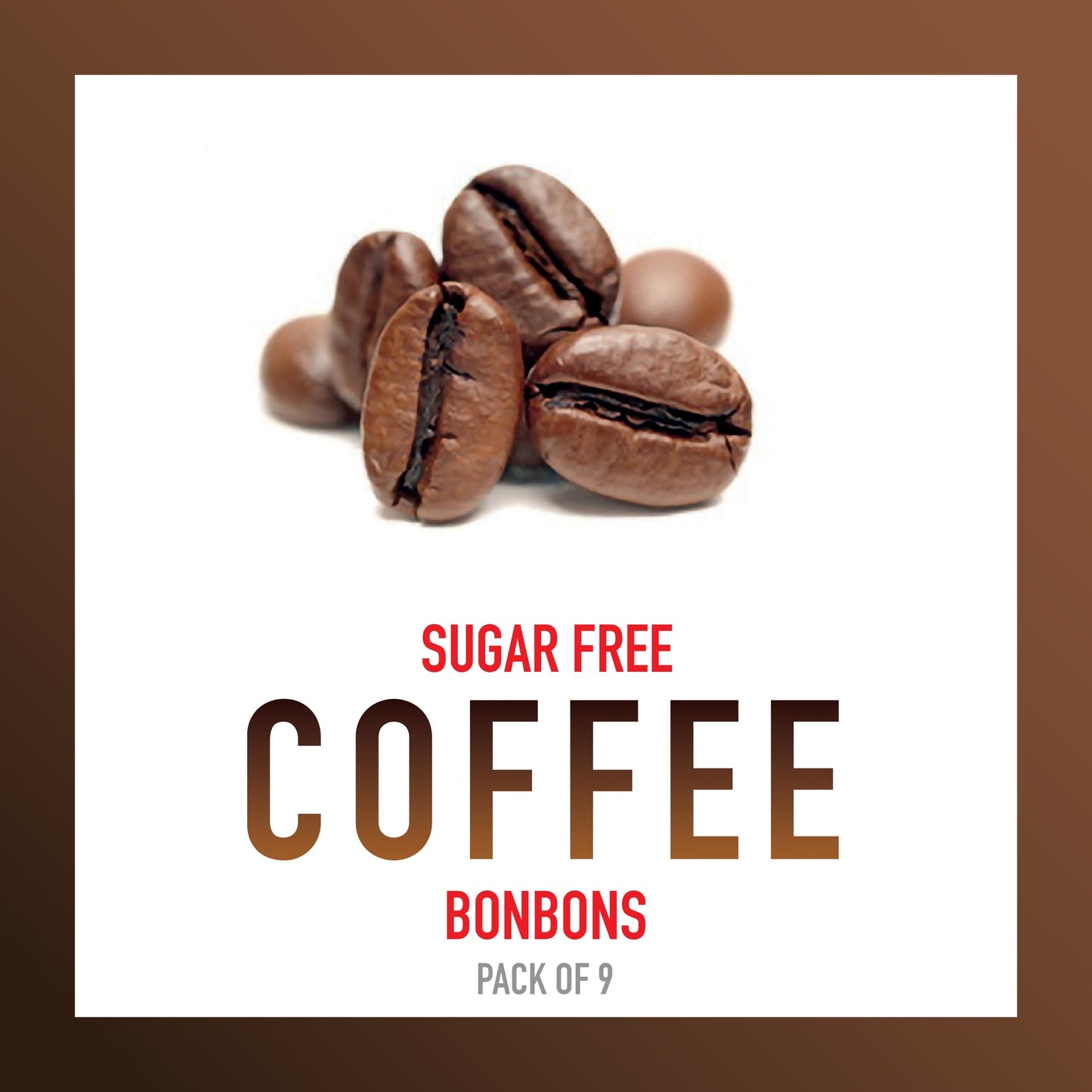 Swiss Imports Sugar Free Bonbons Hard Candy Drops, Coffee, 1.4 Oz/ 40G Box, 9 Pack