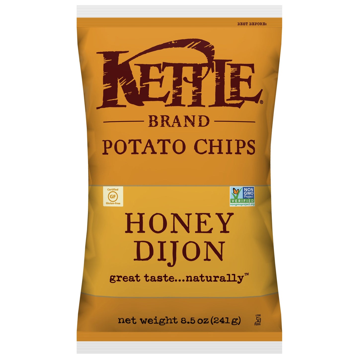 Kettle Brand Potato Chips, Honey Dijon, 8.5 Ounce Bags (Pack Of 12)