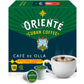 Oriente Dark Roast Cuban Coffee Pods, 18 Ct. | Cafe De Olla | Sweetened Espresso W/Cinnamon | 100% Arabica Dark Roast Coffee | S