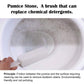 2 Pack Pumice Stone For Toilet Bowl Cleaning With Handle, Scouring Stick Remove Toilet Bowl Hard Water Rings, Calcium Buildup An