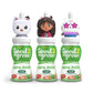 good2grow Apple Juice - 100% Fruit Juice for Kids, No Sugar Added, 6 Fl Oz Bottles, 3 Pack with Gabbys Dollhouse Character Tops