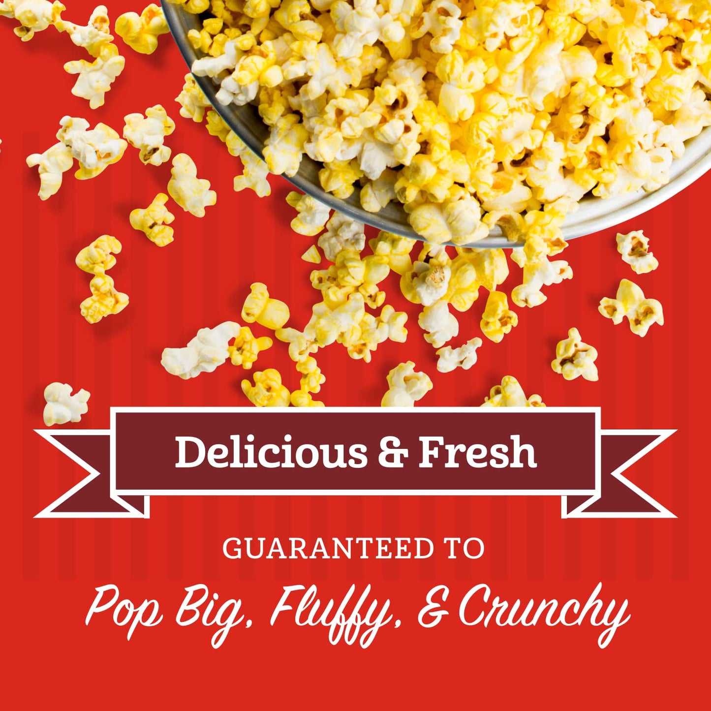Franklins Gourmet Popcorn All-In-One Popcorn Packs for Popcorn Machine - 8oz Pack of 10 - Made in USA - Packs of Corn Kernels wi