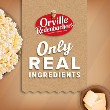 Orville Redenbacher s Naturals Microwave Popcorn, Classic Butter & Sea Salt Flavor, 2.69 oz., 6-Count (6 Boxes)