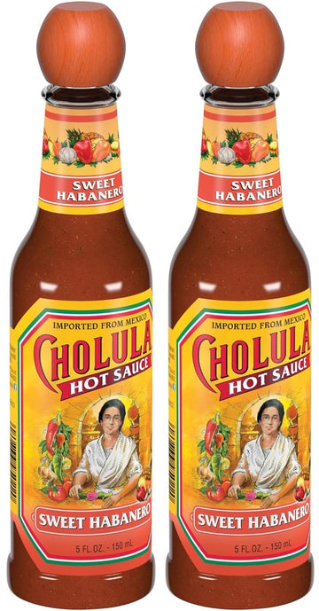 Cholula Sweet Habanero Hot Sauce, 5 Fl Oz- Pack Of 2