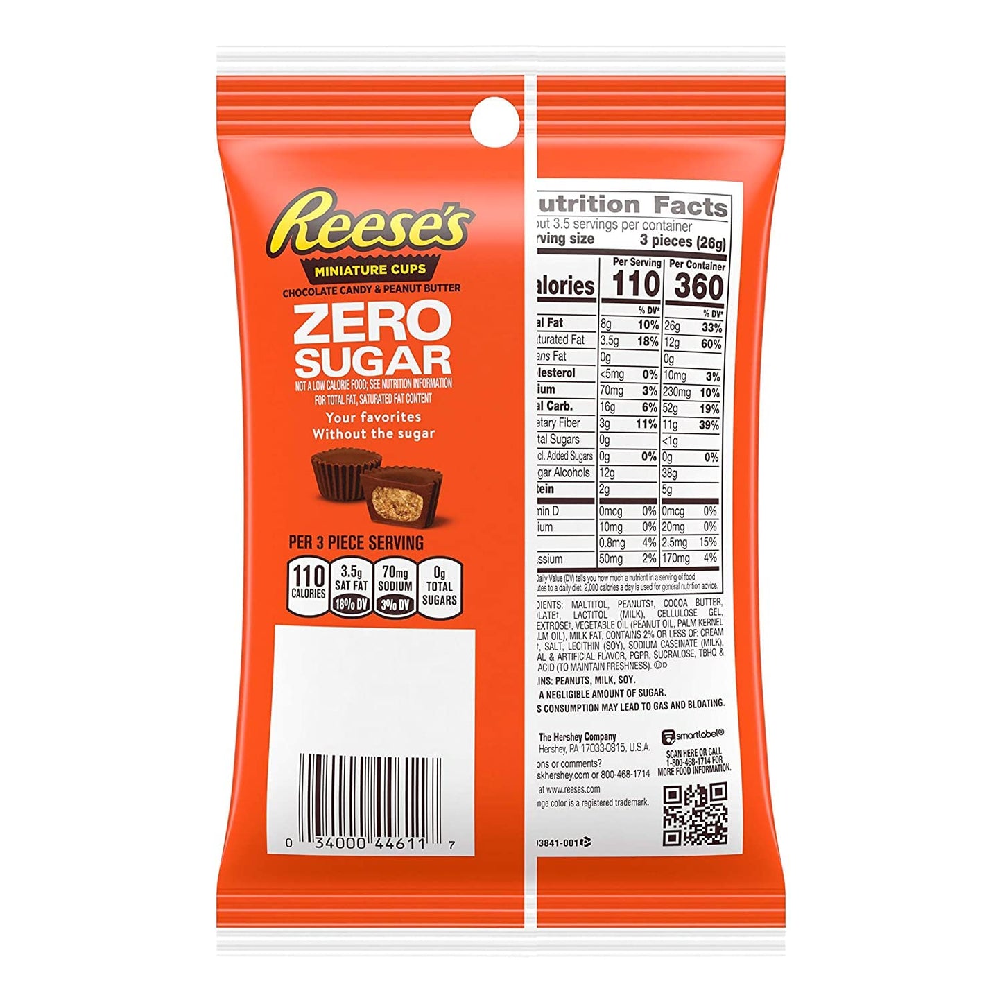 Sugar Free Candy Hersheys Sugar Free Chocolate 5 Variety Pack - Reeses Cups, York Mint Patties, Hershey Special Dark, Hershey Mi