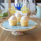 Ercadio 24 Pack Crown Cupcake Toppers Prince And Princes Royal Crown Cupcake Picks King Queen Crown Cupcake Decors For Prince Cr
