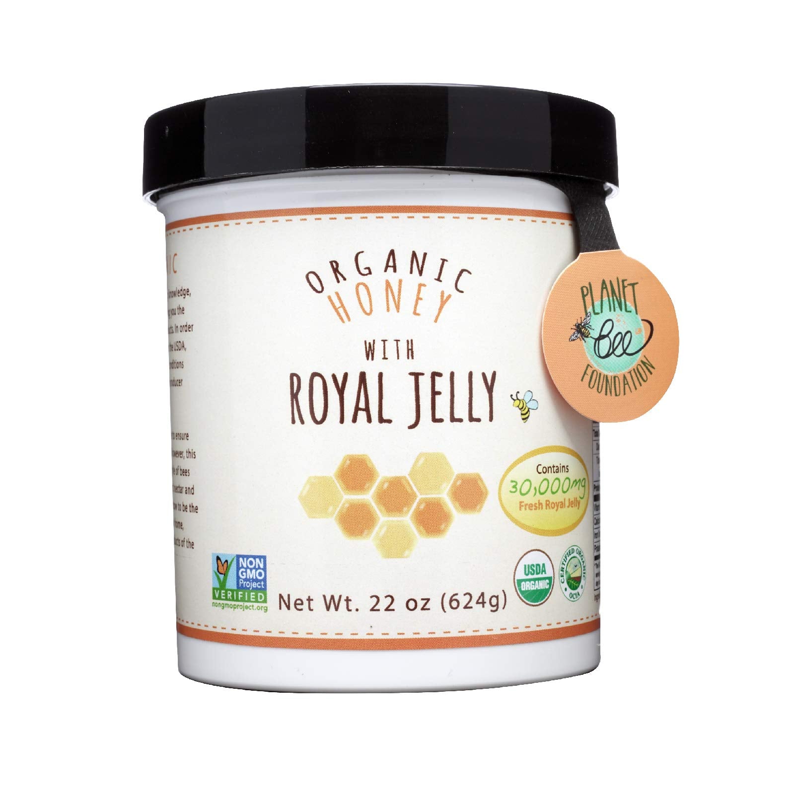 Greenbow Organic Honey W/Fresh Royal Jelly - 100% Usda Certified Organic, Non-Gmo, Gluten Free - Whole Food Organic Royal Jelly