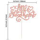 Ephlyn 1Pc Little Sweetheart Cake Topper Pink Glitter Sweet Love Wedding Bridal Shower Valentine'S Day Cake Pick For Valentine'S