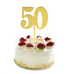 Zhengye Gold Bling Bling Happy Birthday Cake Topper - 50 Anniversary/Birthday Cake Topper Party Decoration (50Th)