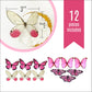 Sugar Robot Inc. Edible Butterflies Cake Toppers, Large Size 3 inches, Pink