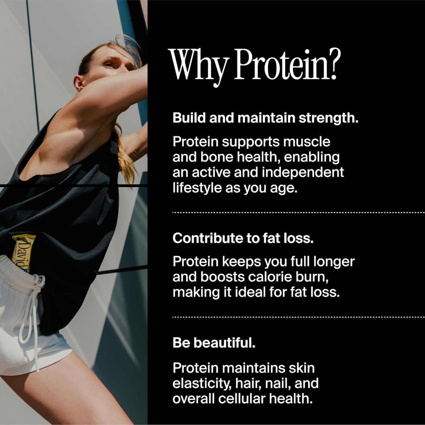 David Protein Bar  Salted Peanut Butter  24 Protein Bars | 28g of Protein | 150 Calories | 0g of Sugar - High Protein  Low Carb  Gluten Free Protein Bar  Pack of 24