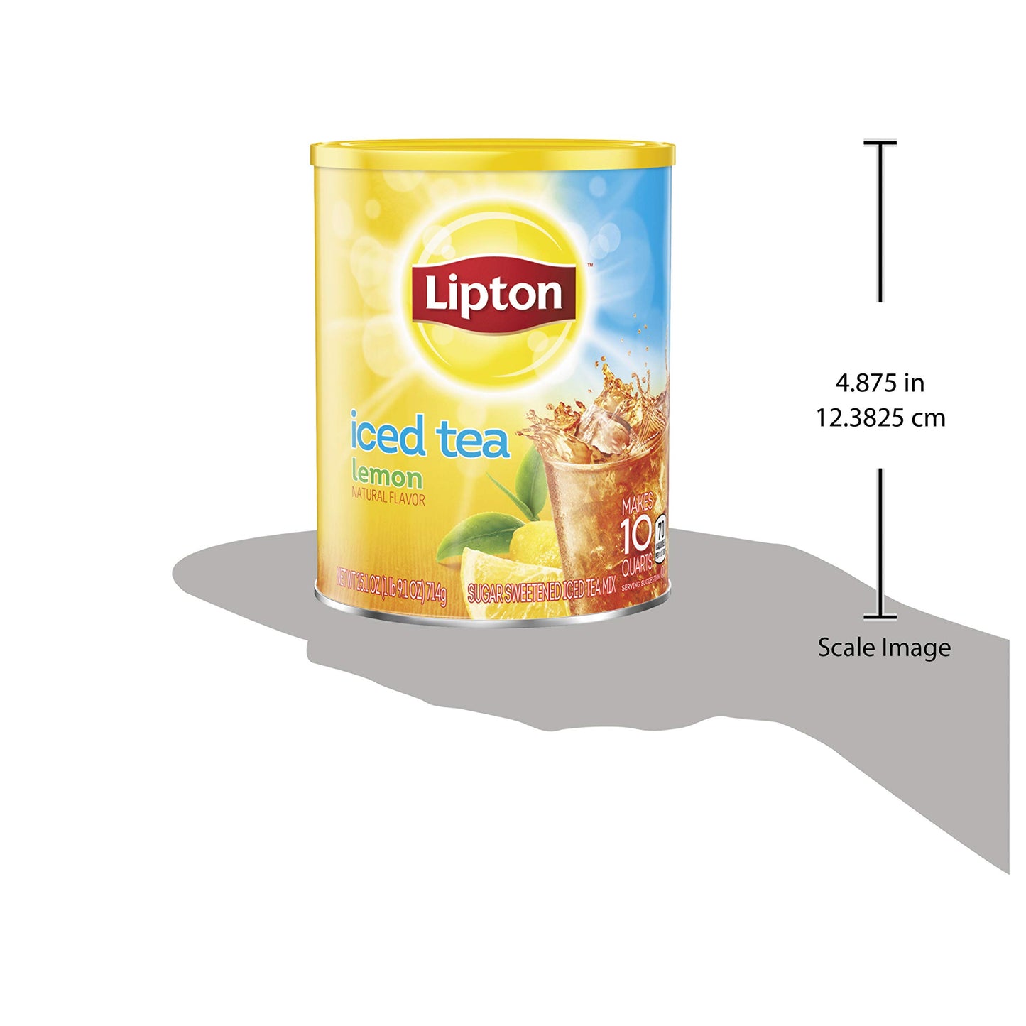 Lipton Iced Tea Mix, Lemon Flavor, 10 Quarts, Pack of 6, Model 41000223006