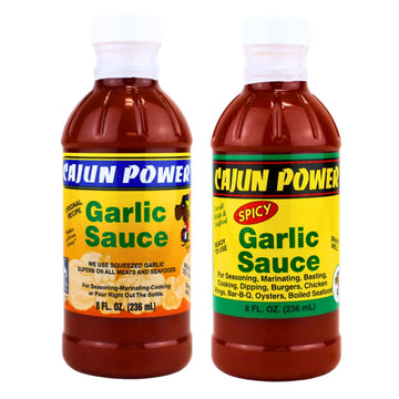 Cajun Power garlic sauce - Authentic Louisiana Flavor, Gourmet Cooking Sauce, Perfect for Cajun Recipes, Marinades, Grilling, an