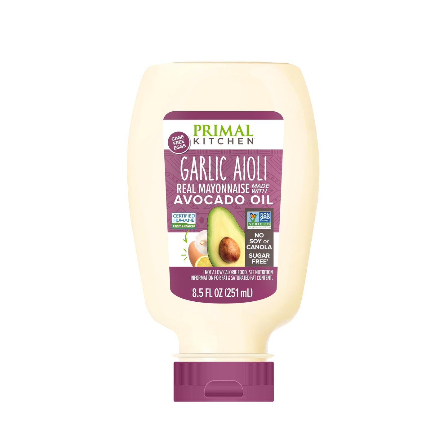 Primal Kitchen Garlic Aioli Mayo Squeeze, 8.5 ounce