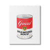 Stupell Industries Traditional Condensed Soup Can Diamond Glam Fashion Brand