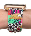 Luxbands Leopard Printed Watch Band Compatible With Apple Watch Bands 38Mm 40Mm 41Mm 42Mm 44Mm 45Mm Silicone Replacement For Iwa