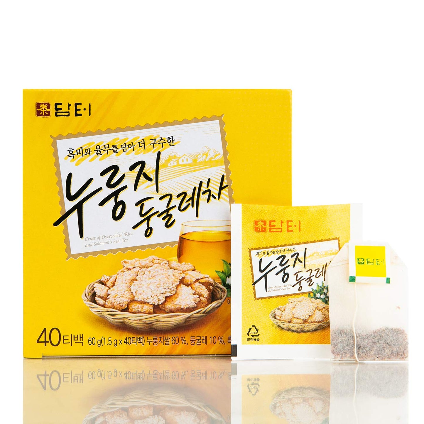 Damtuh Korean Scorched Rice & Solomon'S Seal Tea 1.5G X 40 Count (Pack Of 1)
