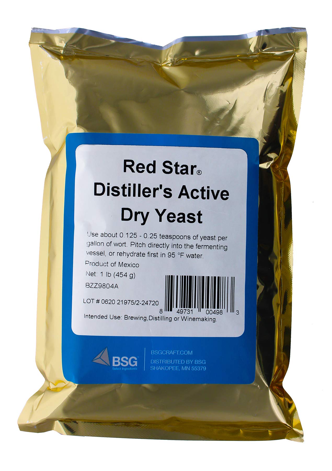Red Star Distillers Yeast (DADY), 1 lb.