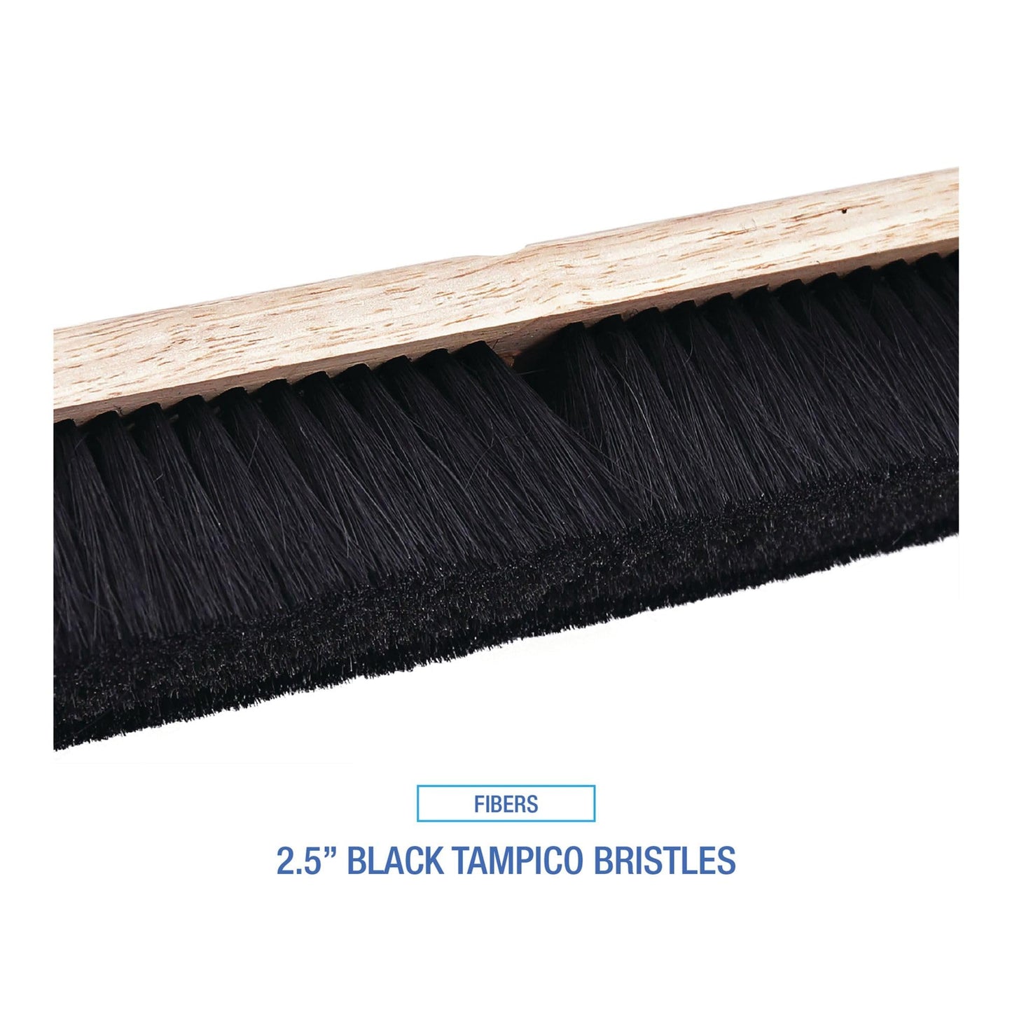 Boardwalk Bwk20236 2.5 In. Black Tampico Fiber Bristles 36 In. Brush Floor Brush Head