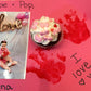 Edible Valentines Cake Decorations (Pink Bow) - Royal Sugar Icing Decorations - Valentine's Sprinkles for Baking