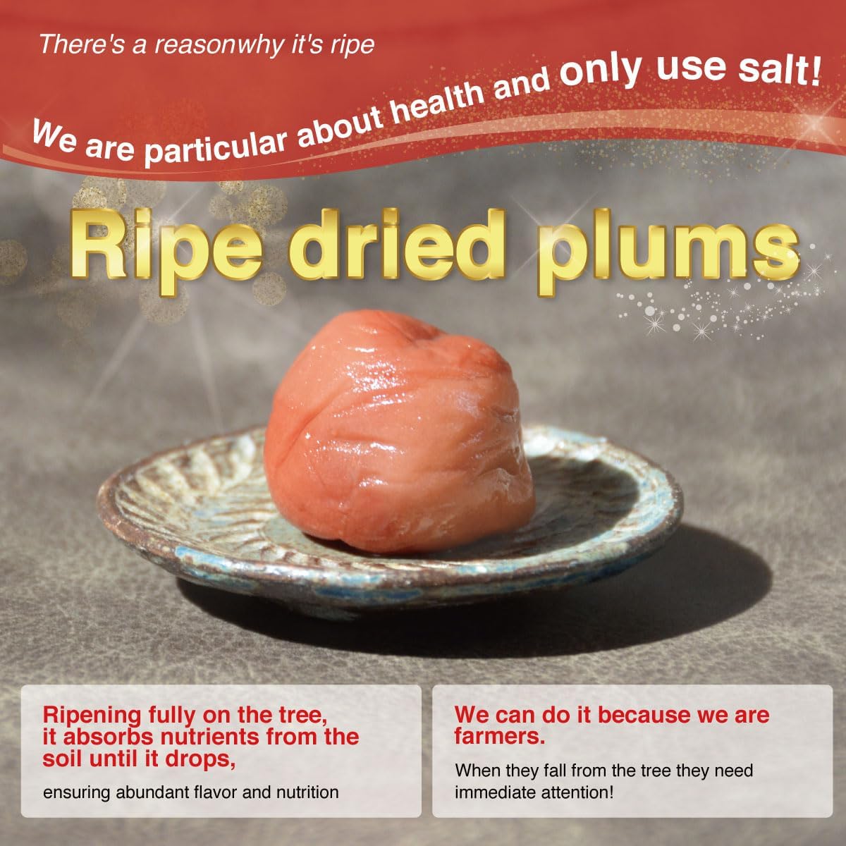 [Fushimi Plum Garden] 200g Ripe Pickled Plums with Perilla, Umeboshi with Shiso, Contains Citric Acid, 20% Salt, Natural Flavor,