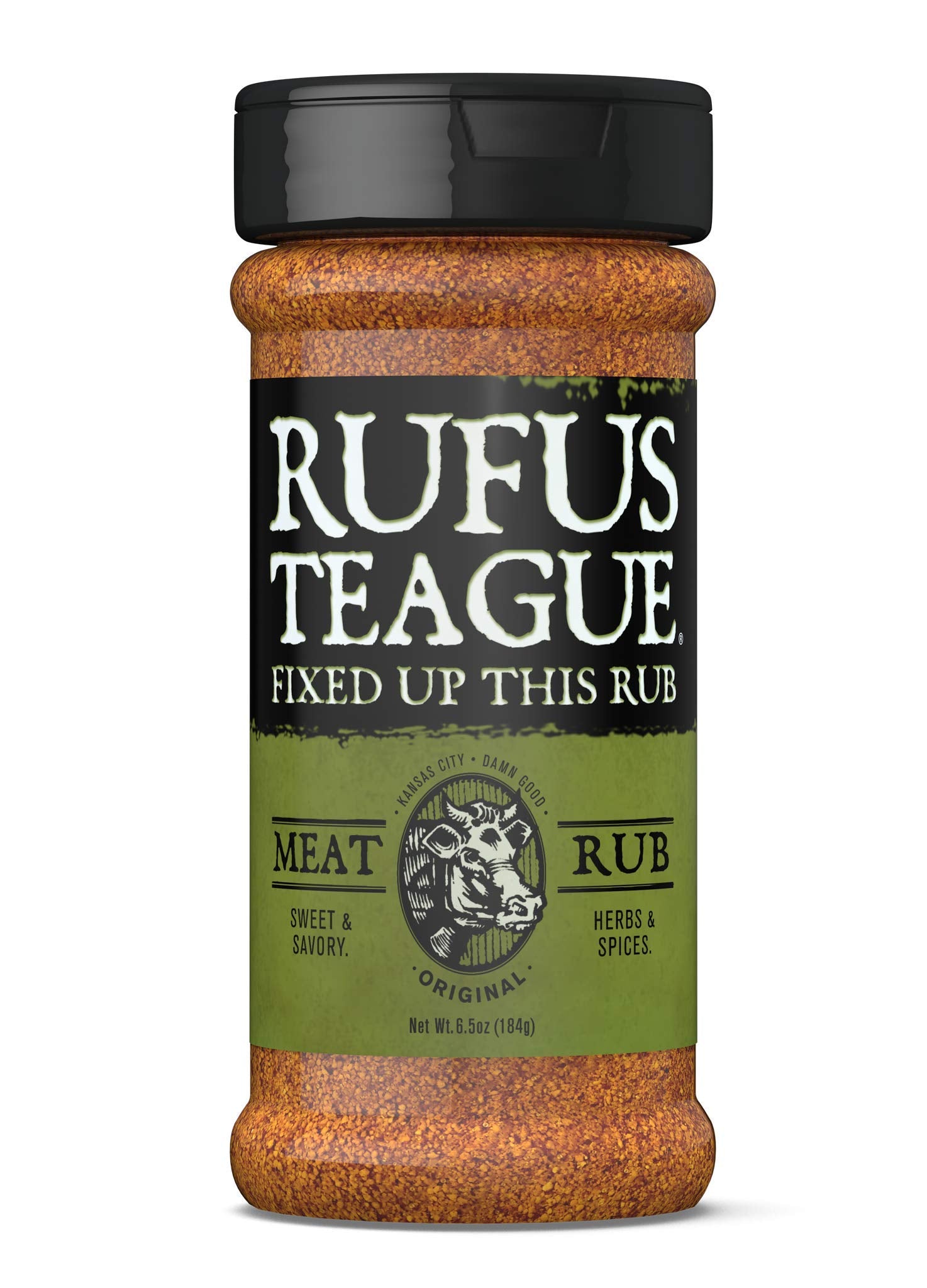 Rufus Teague - Meat Rub - Premium BBQ Rub - 6.5oz Bottle