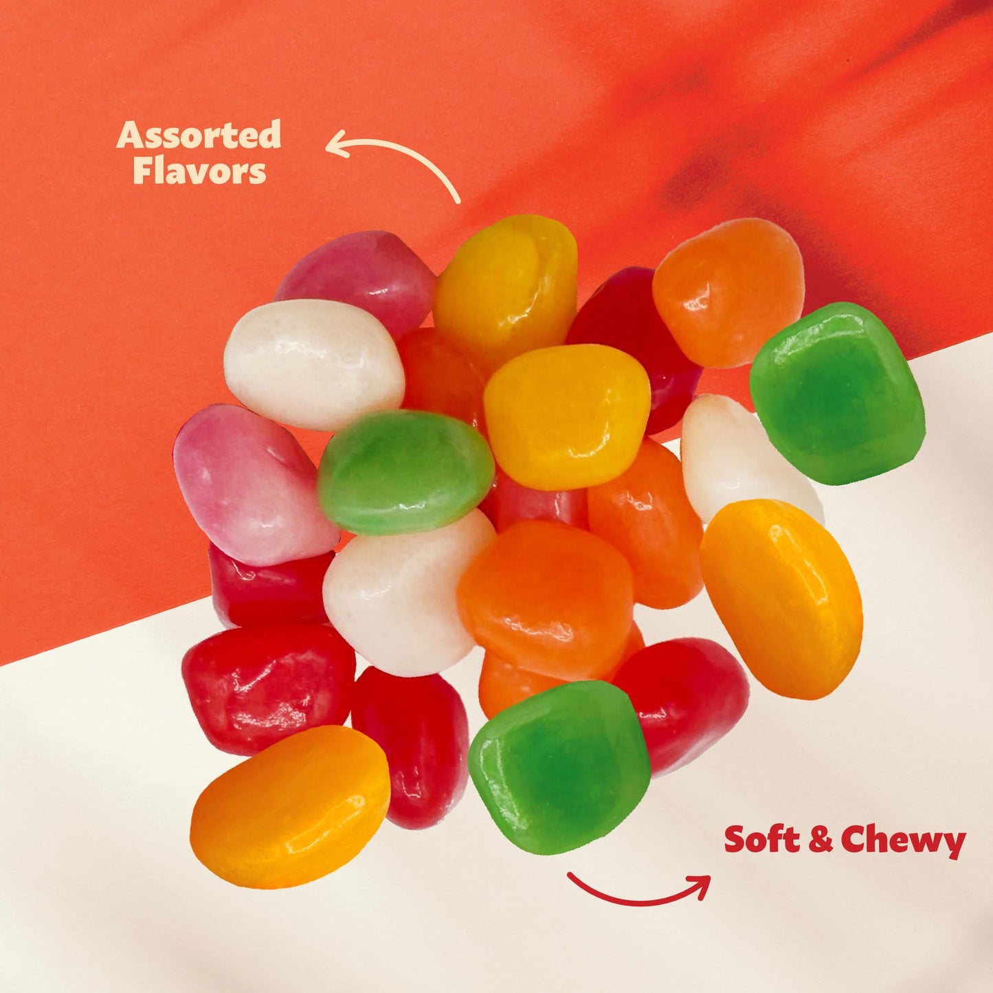 Tiny Jelly Beans | 2-Pound Bag | Assorted Fruit Flavored Candy | Mini Size