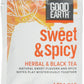 Good Earth Sweet & Spicy Herbal & Black Tea, 18 Ct