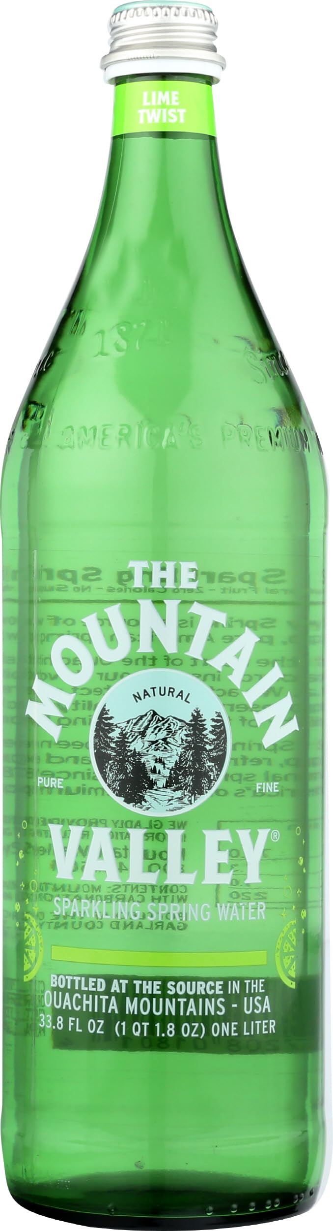 Mountain Valley Spring Sparkling Water Lime, 1 Ounce