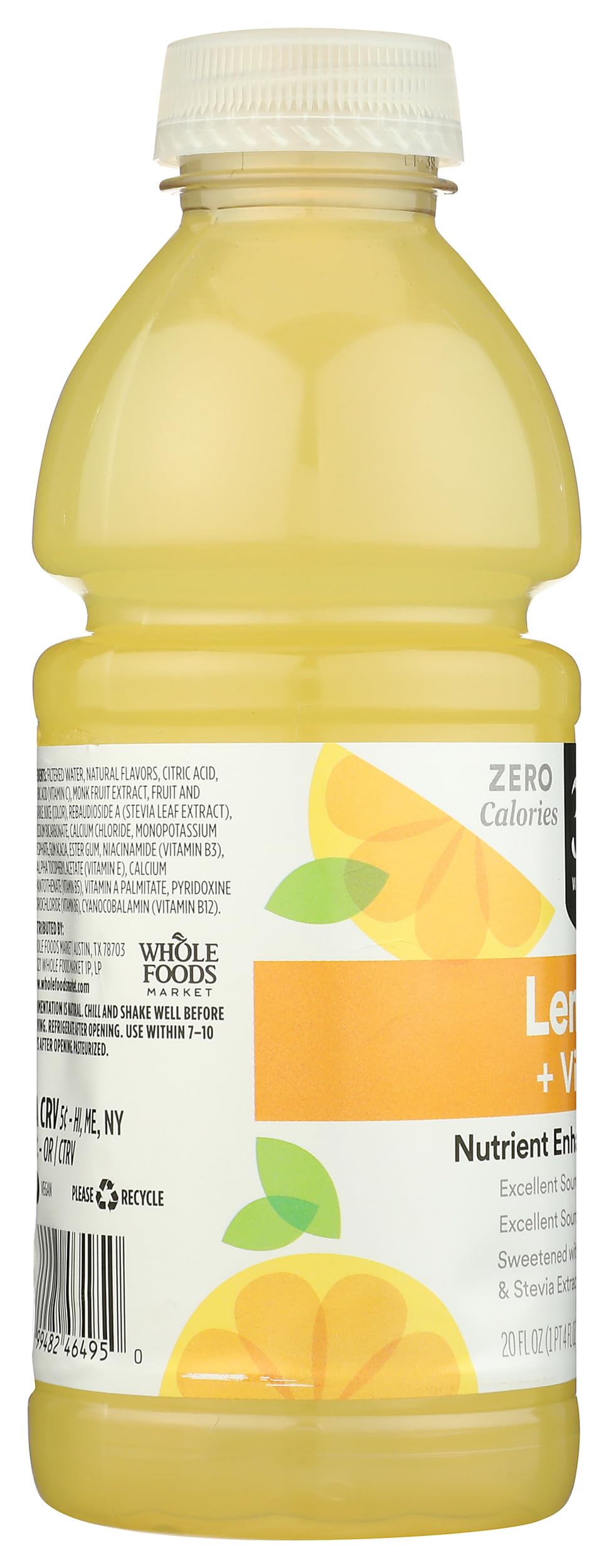 365 by Whole Foods Market, Water Nutrient Lemonade Vitamin C No Calorie, 20 Fl Oz