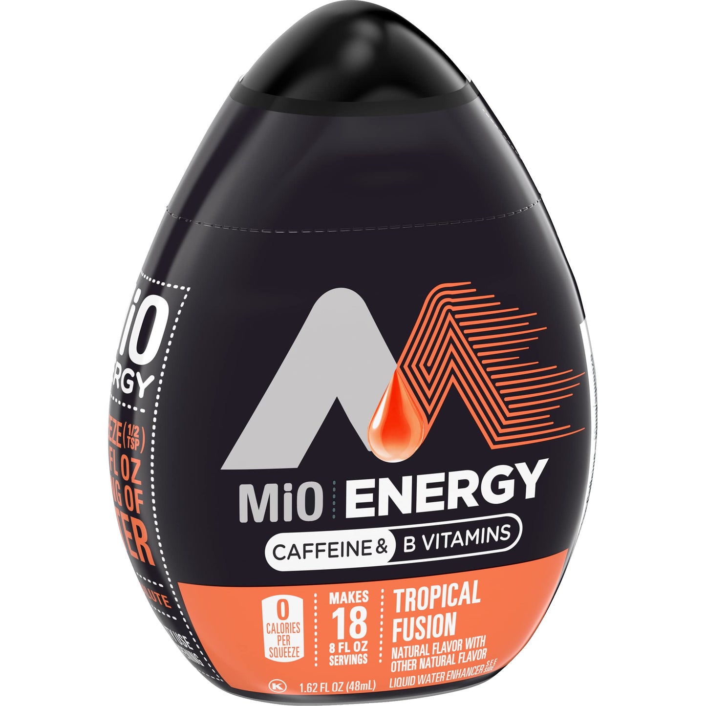 Mio Energy Liquid Water Enhancer, Tropical Fusion Flavor, 1.62 Fl Oz, Pack of 12, Peach