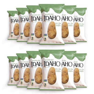 Teton Valley Brands Idaho Kettle Cooked Jalapeno Potato Chips - Snack Chips - Non-GMO Kettle Chips - Kettle Cooked Chips - Idaho