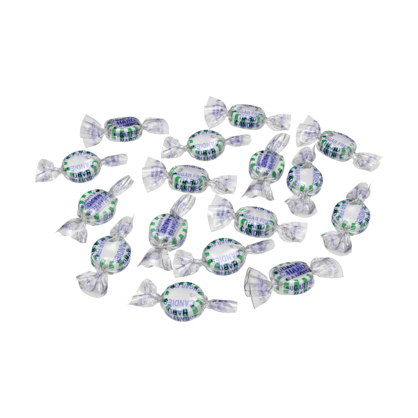 Sugar Free Spearmint Starlights By Cambie, 1 Lb Of Spearmint Sugar Free Hard Candy, Individually Wrapped Mints, Deliciously Swee