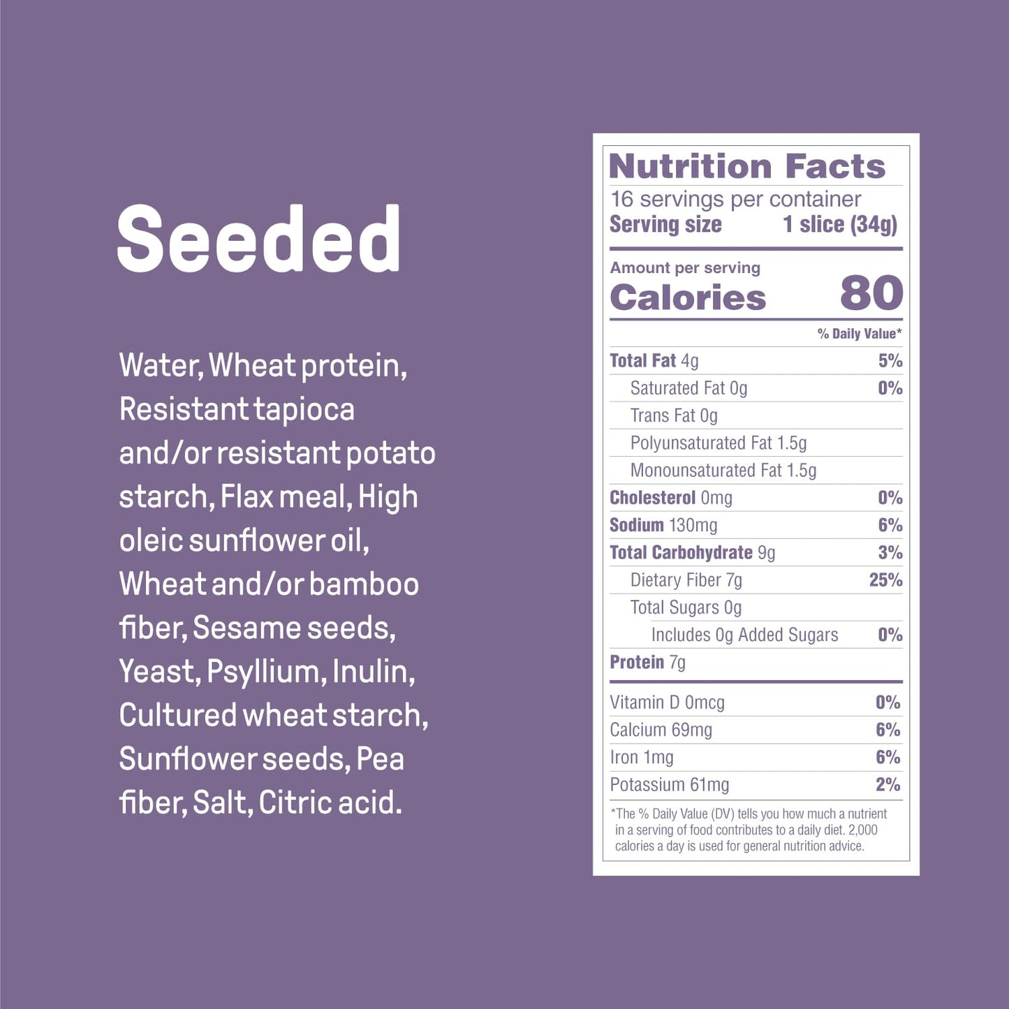 Carbonaut Low Carb Bread, Keto Bread, Keto-Certified Food, Snack, Meals, Non-Gmo, Vegan Bread Pack Of 8 (Low Carb Seeded)