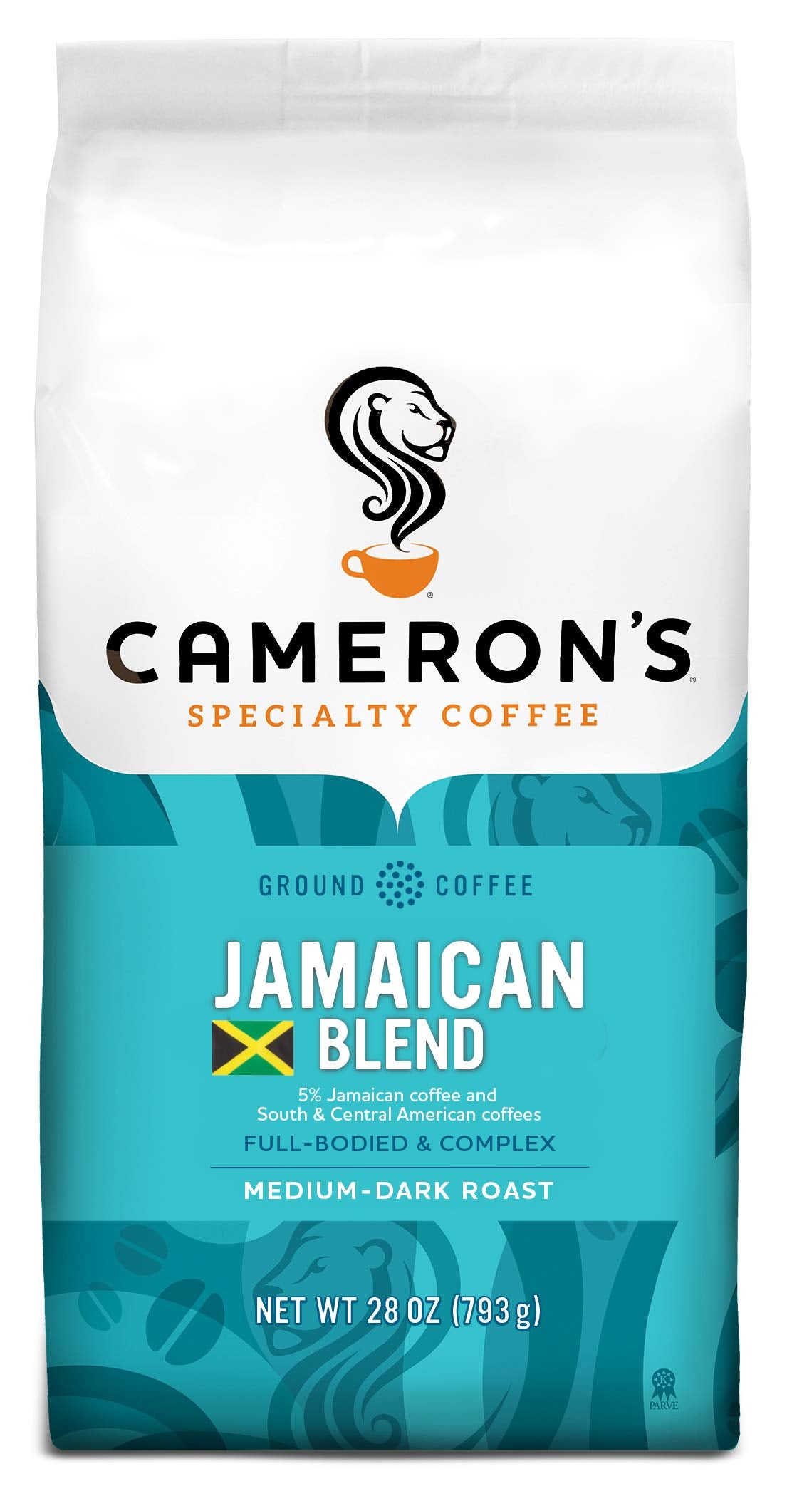 Camerons Coffee Jamaican Blend Ground Coffee, 28 Ounce, Brown, 1.75 Pound Bag