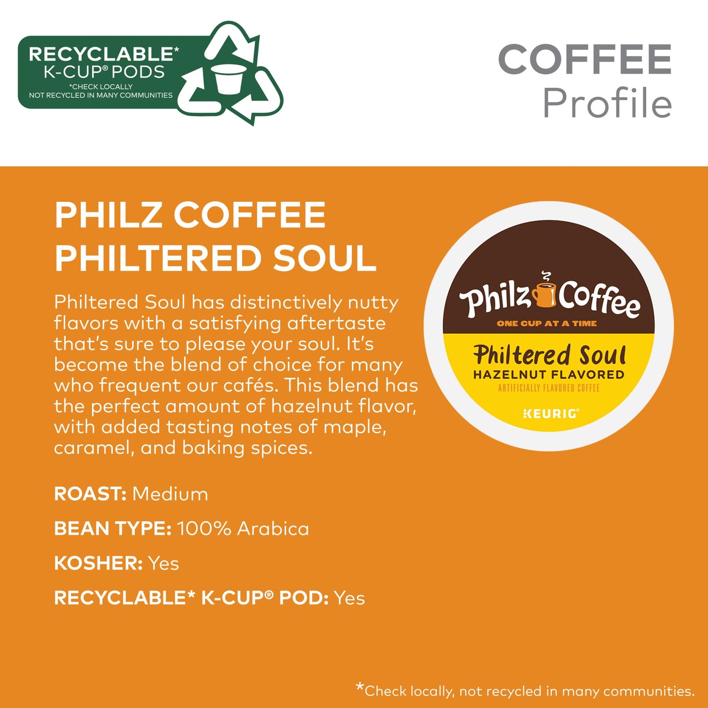Philz Coffee K-Cup® Pod Coffee, Single Serve Keurig® K-Cup® Pods, Medium Roast Coffee, 10 Count