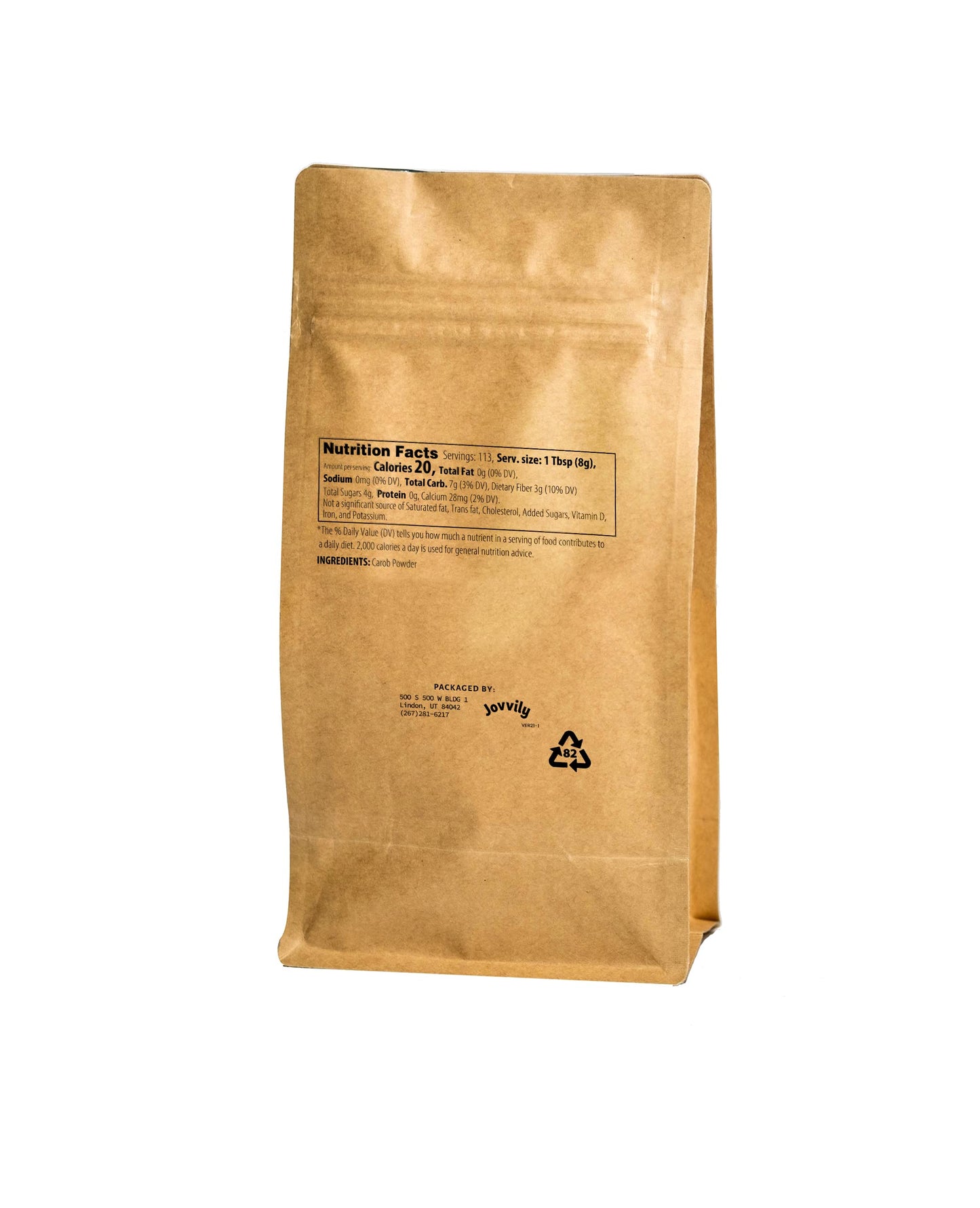 Jovvily Carob Powder - 2 Lb - Milkshakes - Smoothies - Baked Goods