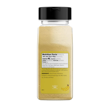 Unpretentious Banana Powder - 2 Cups, Great for Smoothies, Pancakes & Desserts, Reusable Container, Banana Color, Pack of 1