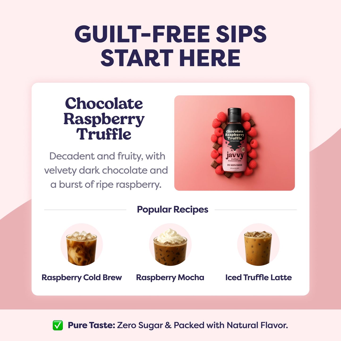 Coffee Concentrate - Limited Release Flavors - Cold Brew Coffee  Perfect for Hot or Iced Instant Coffees  Hot Drinks  Cold Brew Concentrate  35 Servings - Chocolate Raspberry Truffle