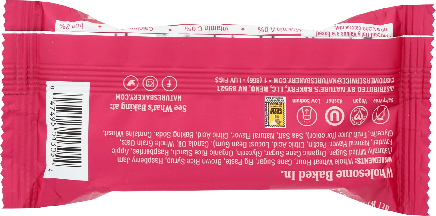 Natures Bakery Bar Fig Whole Wheat Raspberry, 2 Oz