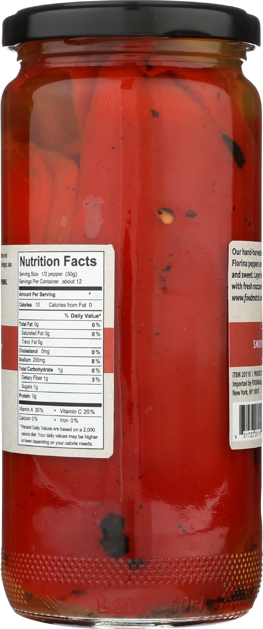 Divina Roasted Sweet Red Peppers, Vegan, 13 Ounces (Pack Of 6)
